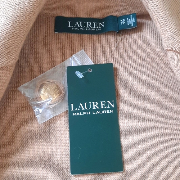 Lauren Ralph Lauren Knitted Blazer in color Tan, XS - Picture 13 of 16